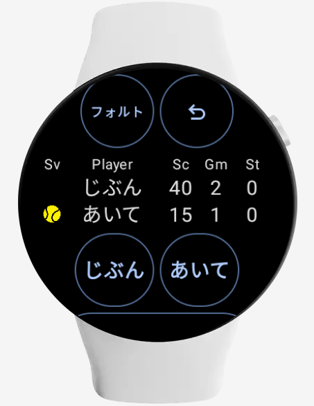 WearOSスマートウォッチでのスコア記録